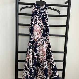 B Darlin juniors fit and flare mini party blue dress size 1/2